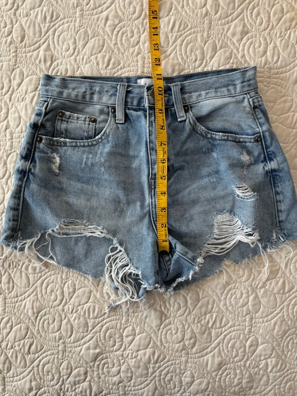 Pistola Distressed Denim Shorts
